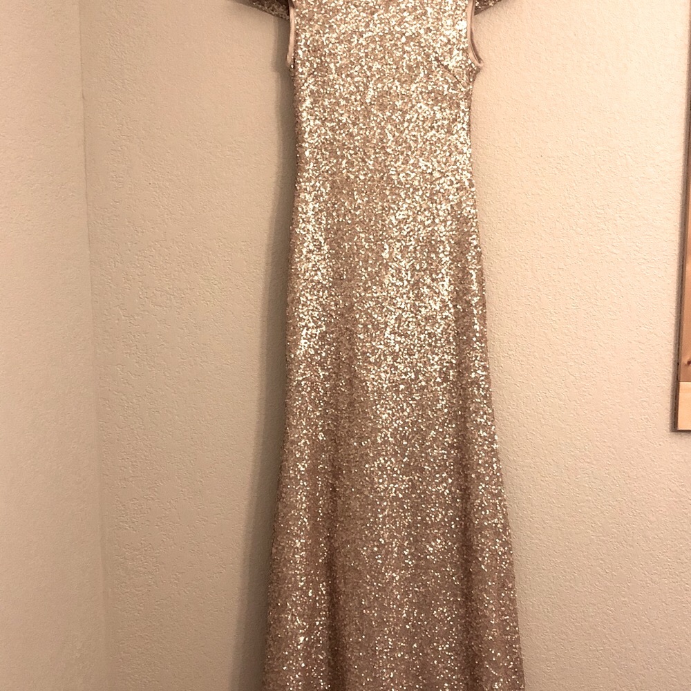 Sorella Vita gold sequined dress.
